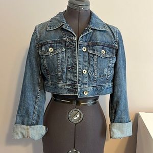 Express X2 Cropped denim jacket